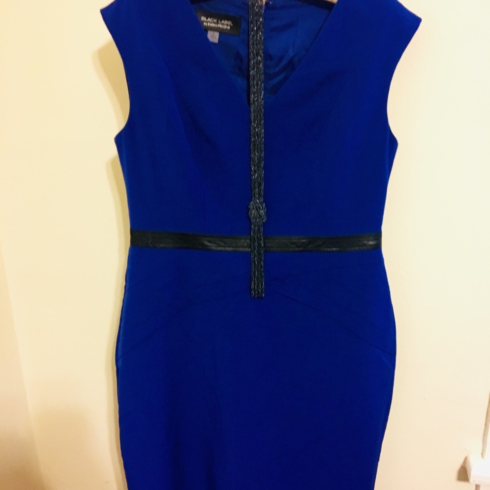 Black Label by Evan-Picone blue cocktail dress